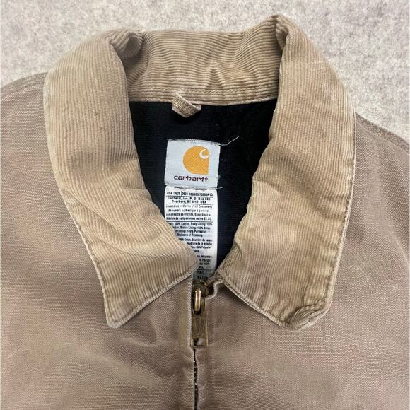 Vintage Carhartt J14 SDL Santa Fe Jacket 2XL Sandstone Duck Flannel Lined - Picture 10 of 10
